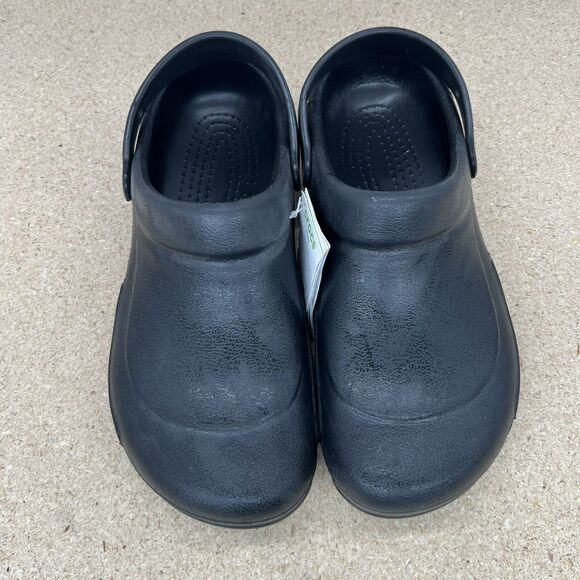 NEW sz 10 Crocs At Work Men\'s Bistro Clogs Black 10075-001 main image 5